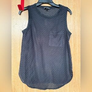 Banana Republic Black Eyelit Top